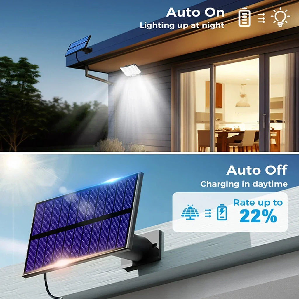 Solar Lampe 234 LED – IR-Sensor mit Fernbedienung