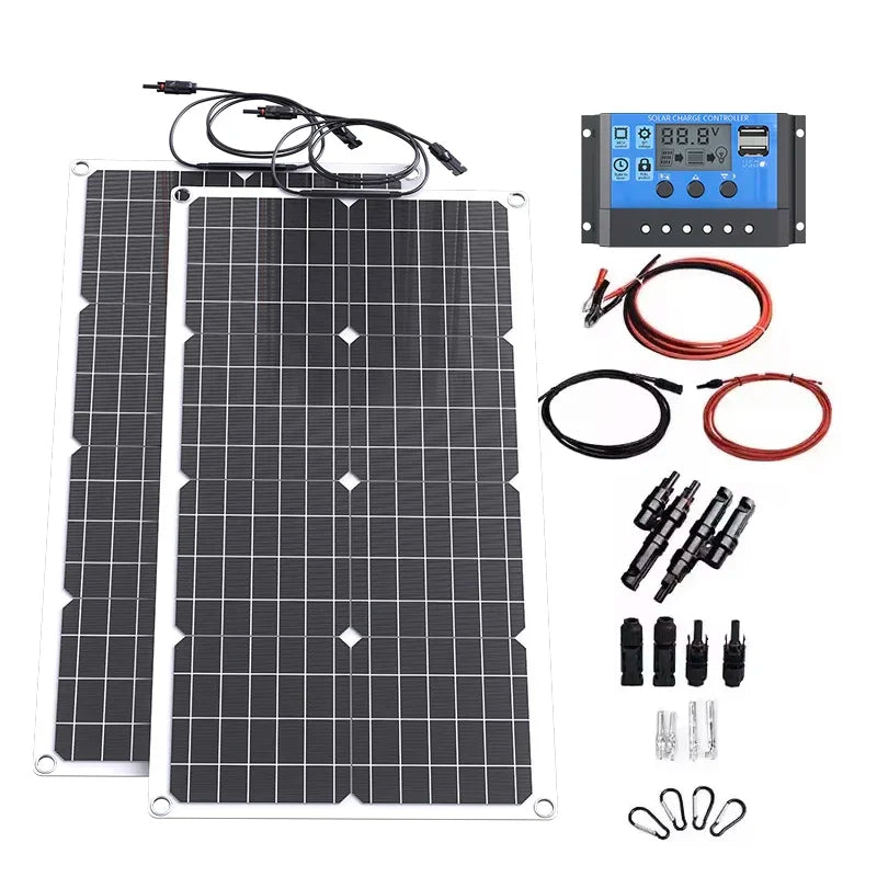 2000W Solar Komplett-Set – MPPT Controller & LiFePO4 Batterie