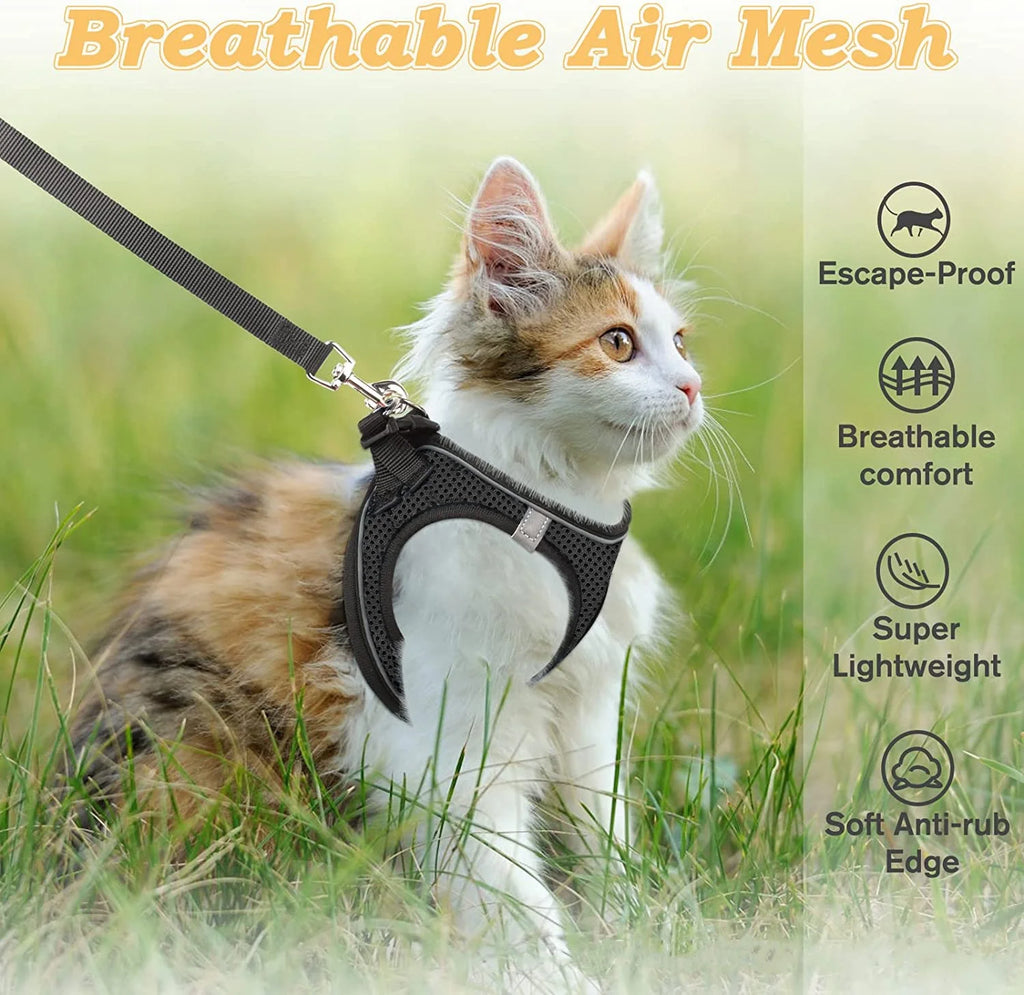 Dog Harness Vest - Breathable &amp; Reflective with Escape Protection