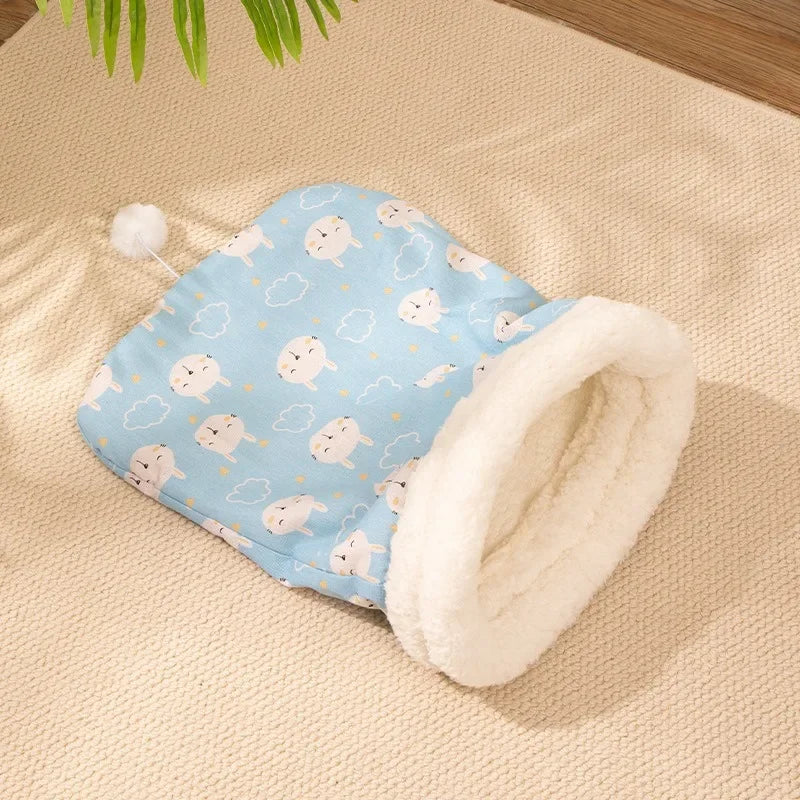 Cozy sleeping bag for cats and small dogs - Soft &amp; Warm