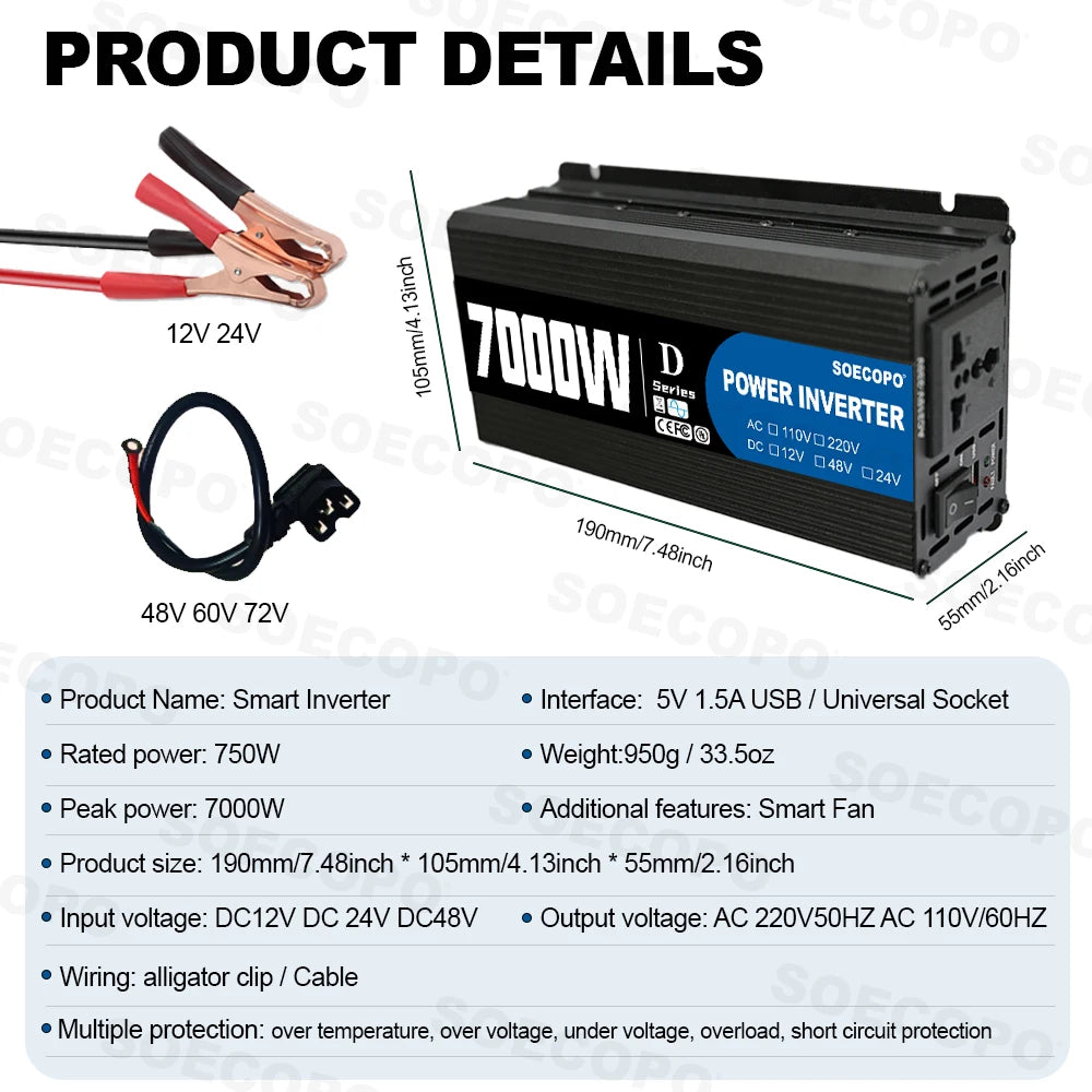 SOECOPO Solar-Set 7000W – 2×800W Panels