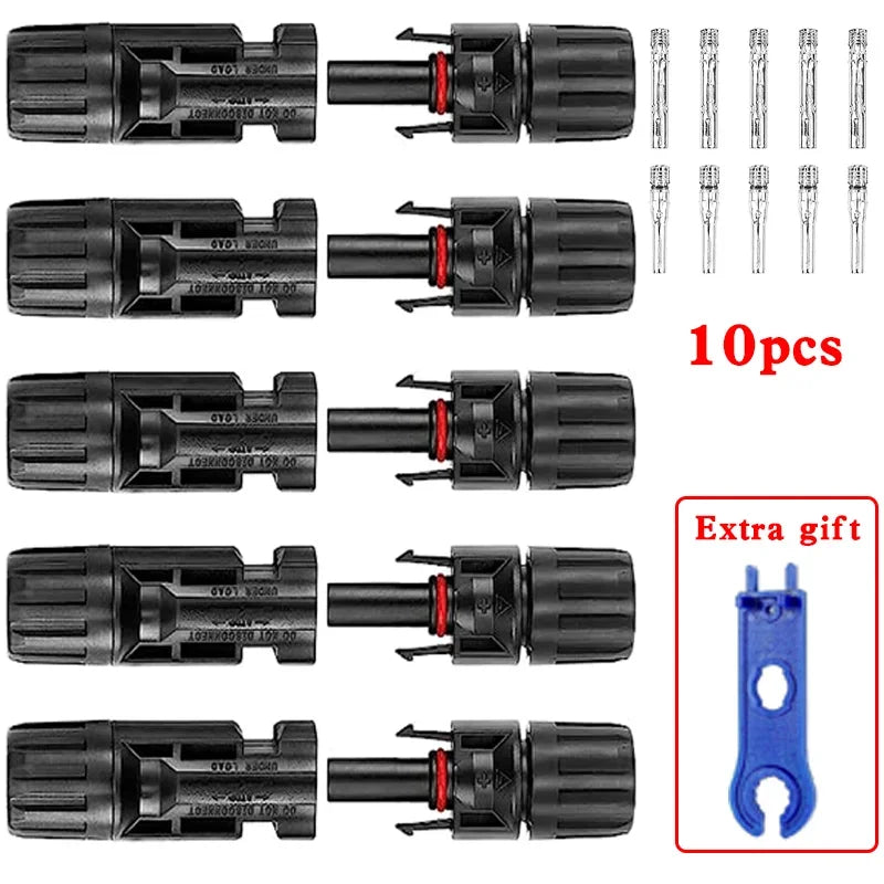 Solar-Stecker MC4 Set 10-200 Stk – 1000V 30A