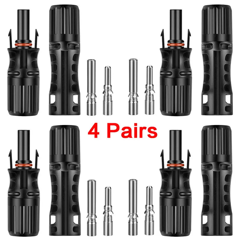 Solar Stecker Set 4 Paar – 65A 1500V Wasserdicht
