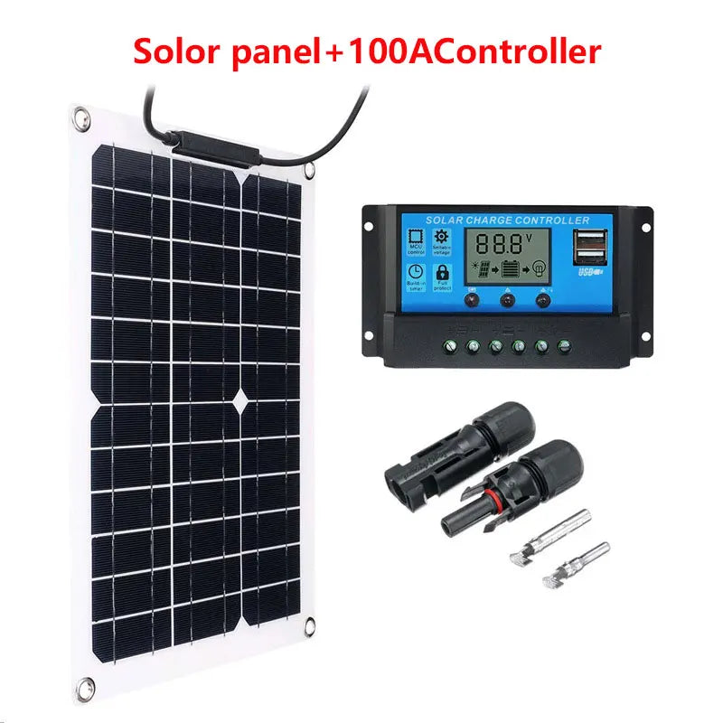 Tragbare Powerbank 500-1000W Solarpanel – 12V MC4 Controller