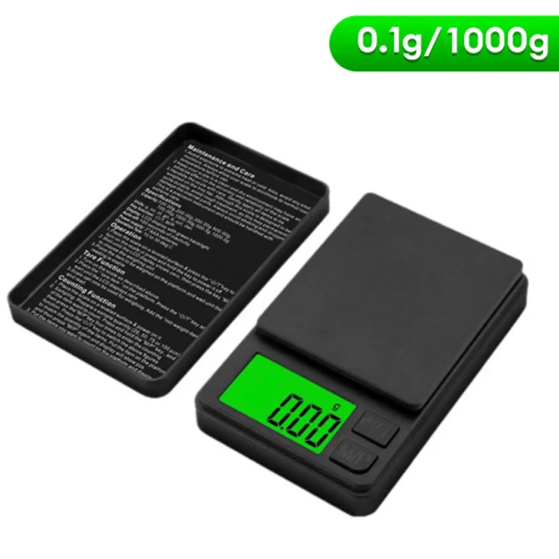 Digitale Taschenwaage 1000g x 0,01g – LCD Mini