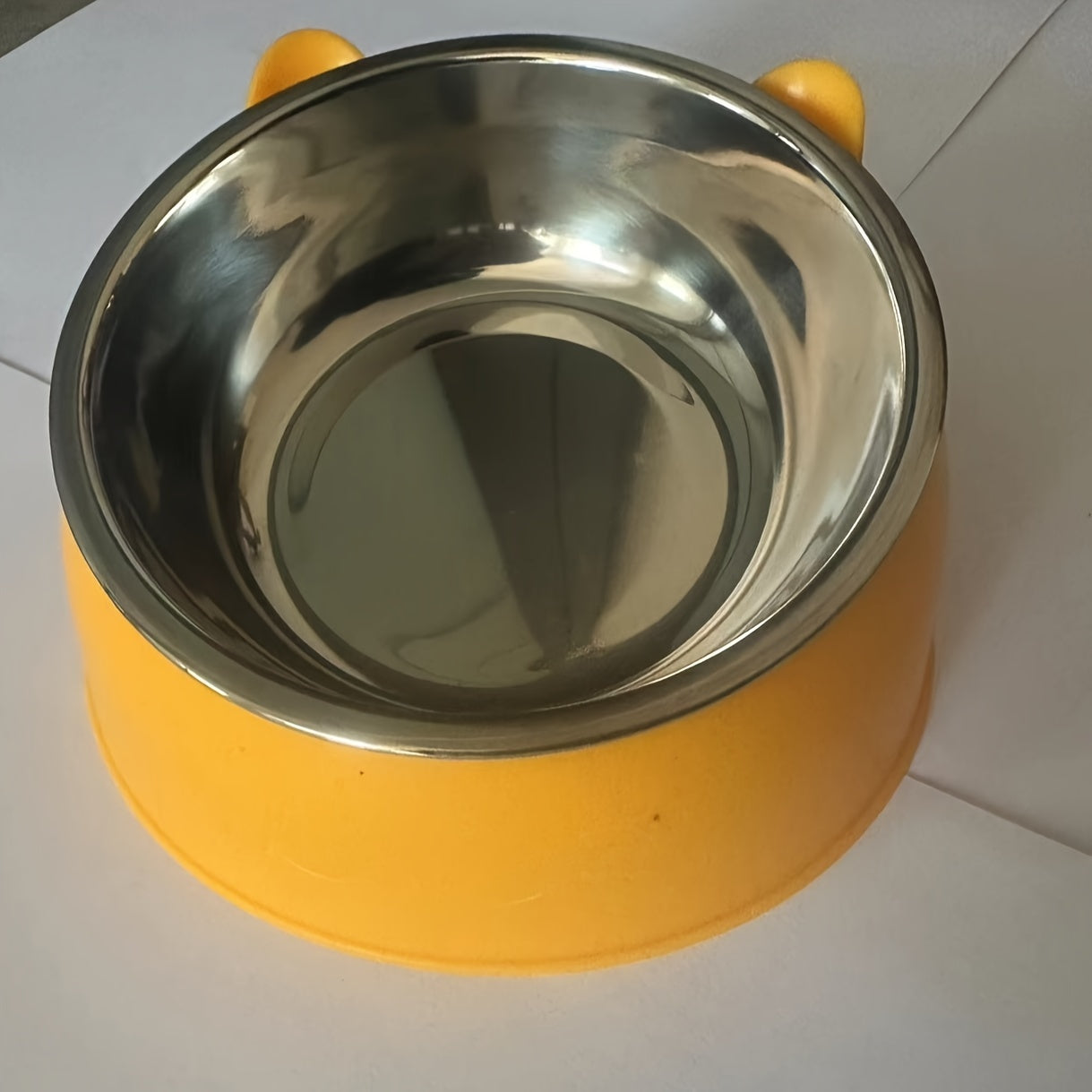 Katzennapf erhöht 15° Edelstahl - Nackenschonend 100ml