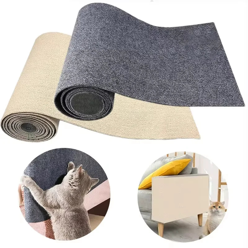 Cat Scratching Mat Sofa Protector - Self-Adhesive &amp; DIY