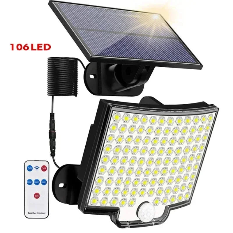 Solar Lampe 234 LED – IR-Sensor mit Fernbedienung