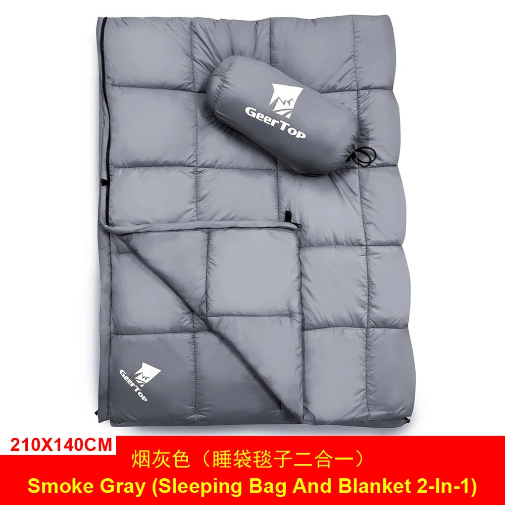 Camping Daunen-Schlafsack 210x140cm – Winter
