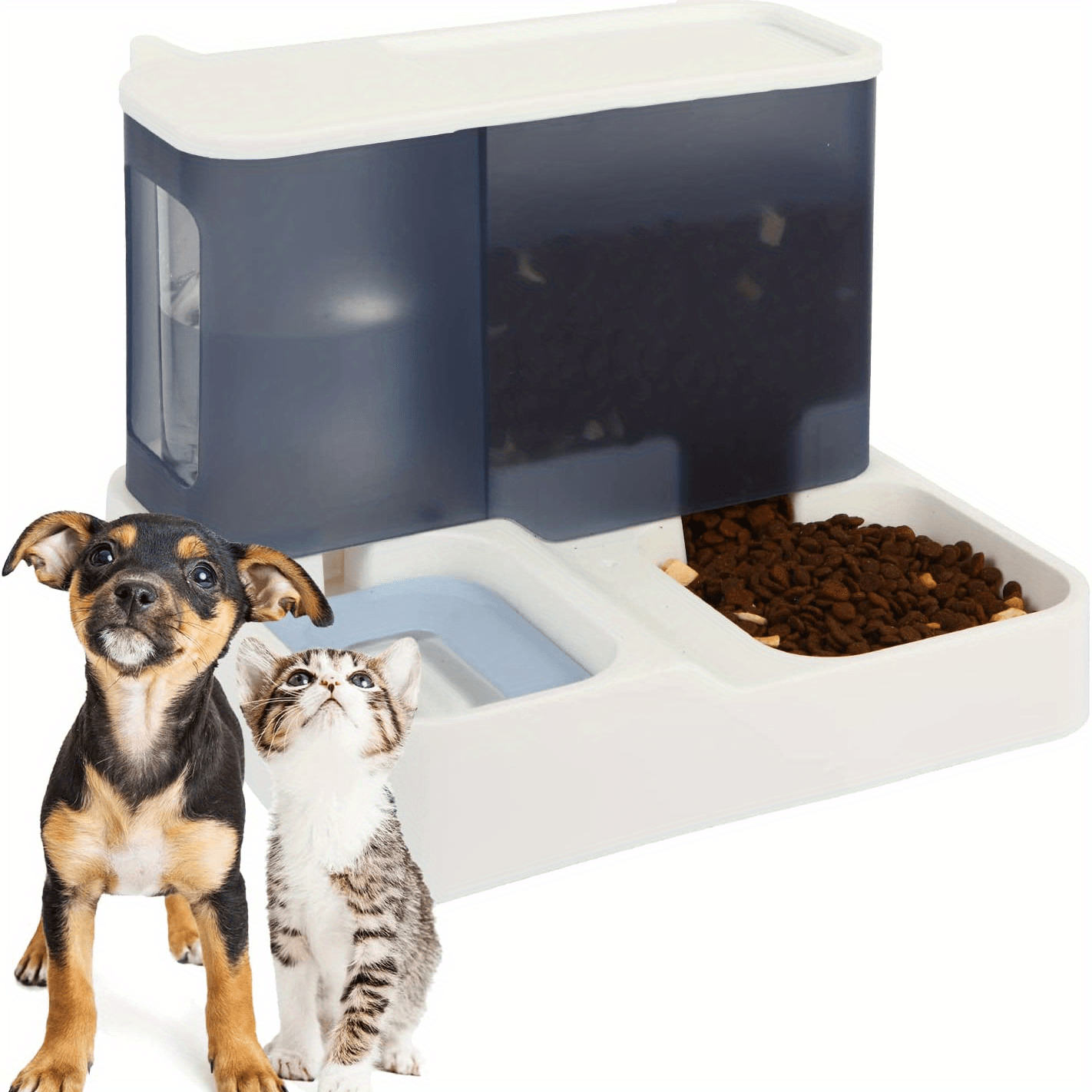 Automatischer Futterautomat 2in1 – Futter & Wasser