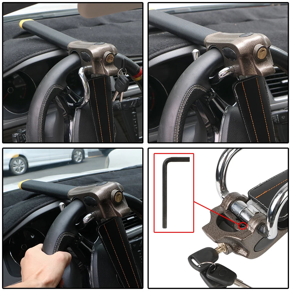 Lenkradschloss Auto T-Lock - Diebstahlschutz für PKW/Wohnmobil