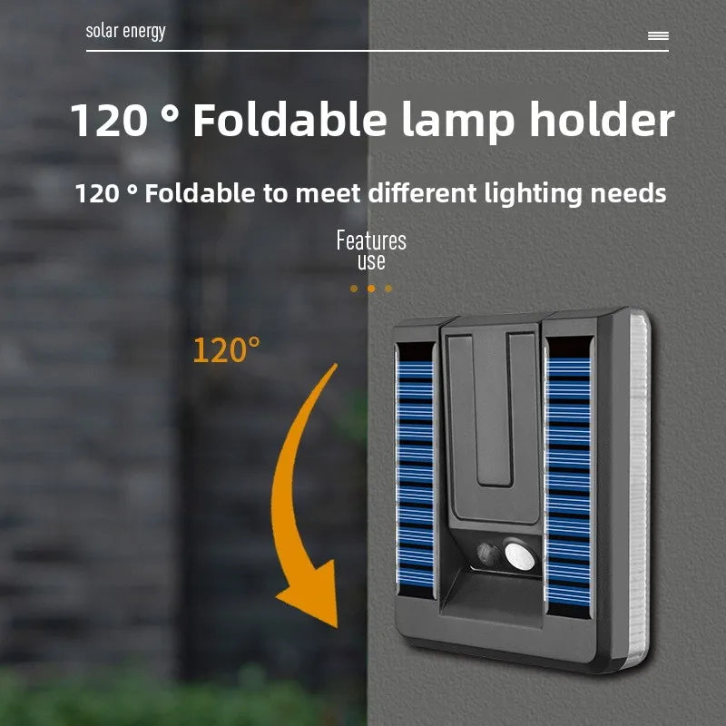 Solar Wandlampe faltbar – Bewegungsmelder Smart Outdoor