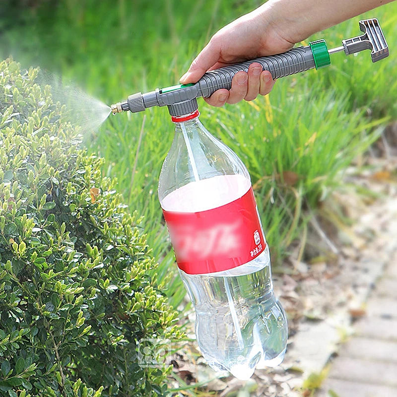 High-pressure spray attachment for bottles - Adjustable garden irrigation