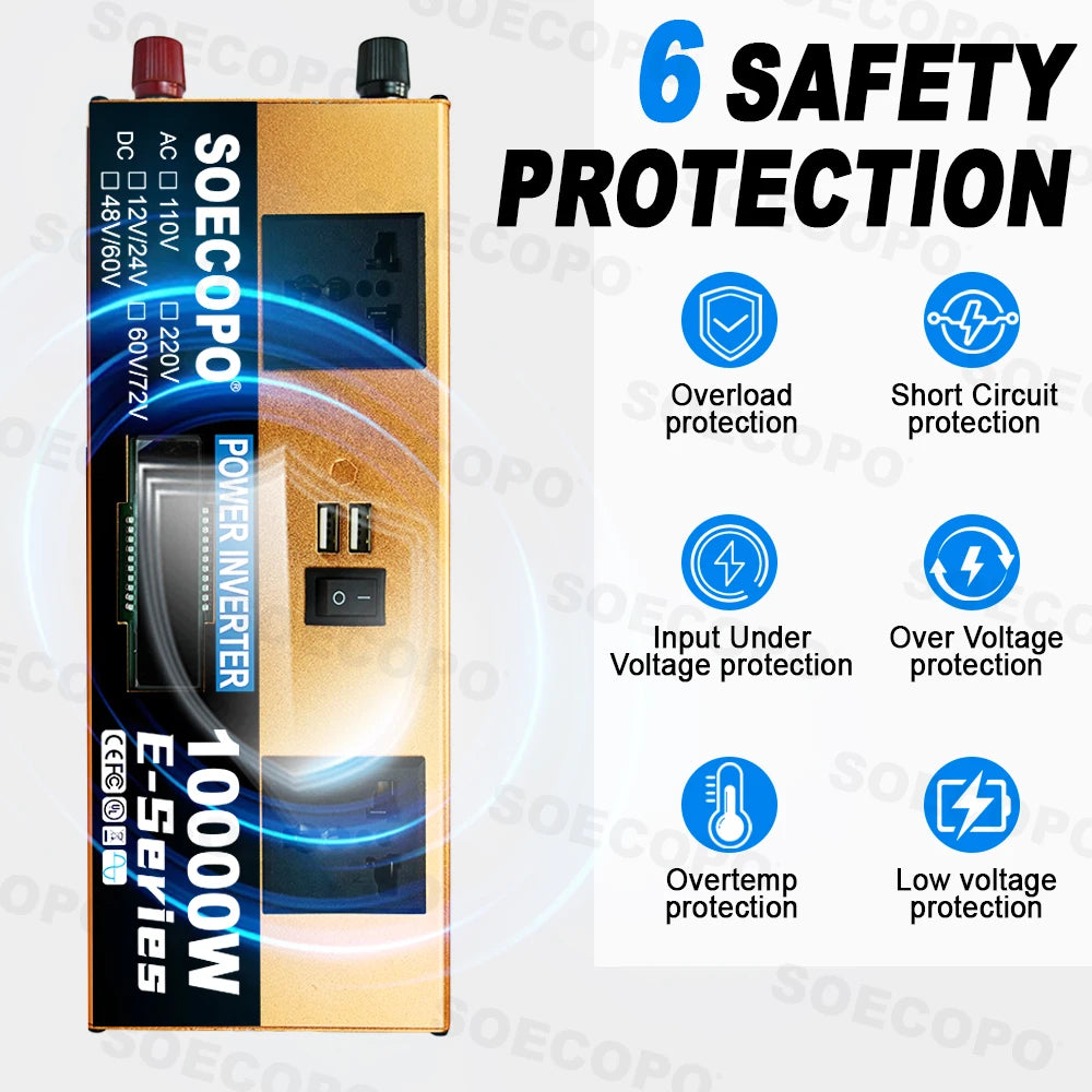 SOECOPO Solar-Set 10000W – Dual 12V/24V 100A
