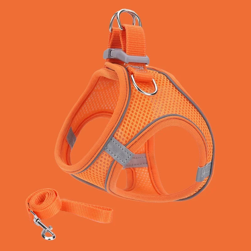 Dog Harness Vest - Breathable &amp; Reflective with Escape Protection