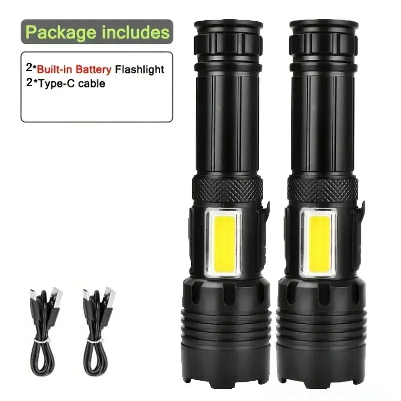 LED-Taschenlampe Aufladbar Taktisch Ultra Hell