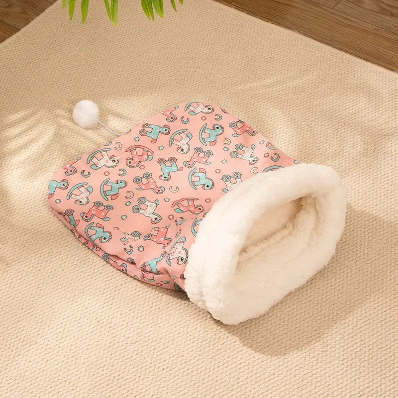 Cozy sleeping bag for cats and small dogs - Soft &amp; Warm
