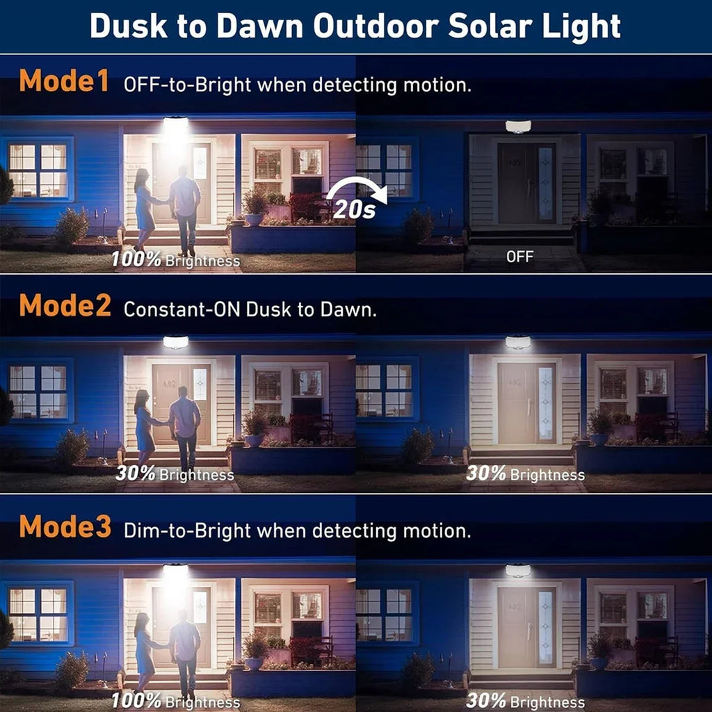 Solar Lampe 234 LED – IR-Sensor mit Fernbedienung
