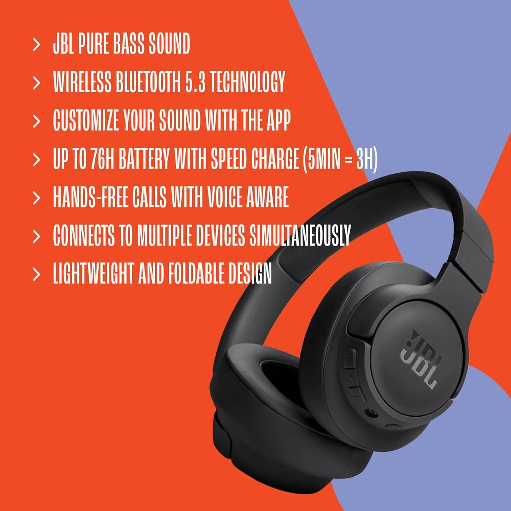 JBL TUNE 720BT Over-Ear – Active Noise Cancelling