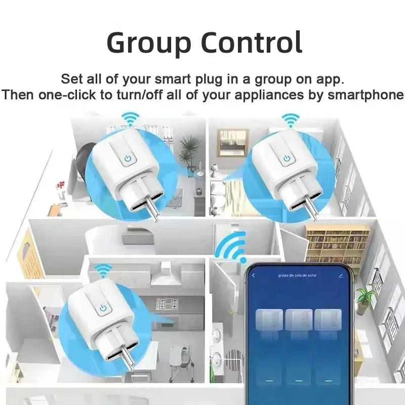 Smart Plug WiFi EU 16A/20A - Tuya Alexa Google Home
