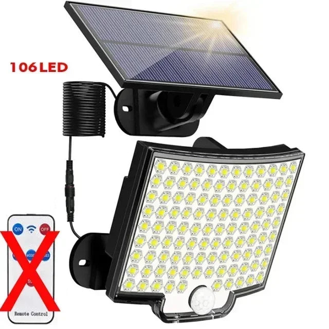 Solar Lampe 234 LED – IR-Sensor mit Fernbedienung