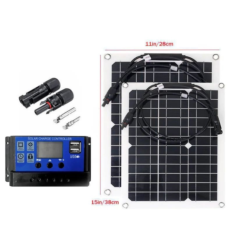 Tragbare Powerbank 500-1000W Solarpanel – 12V MC4 Controller