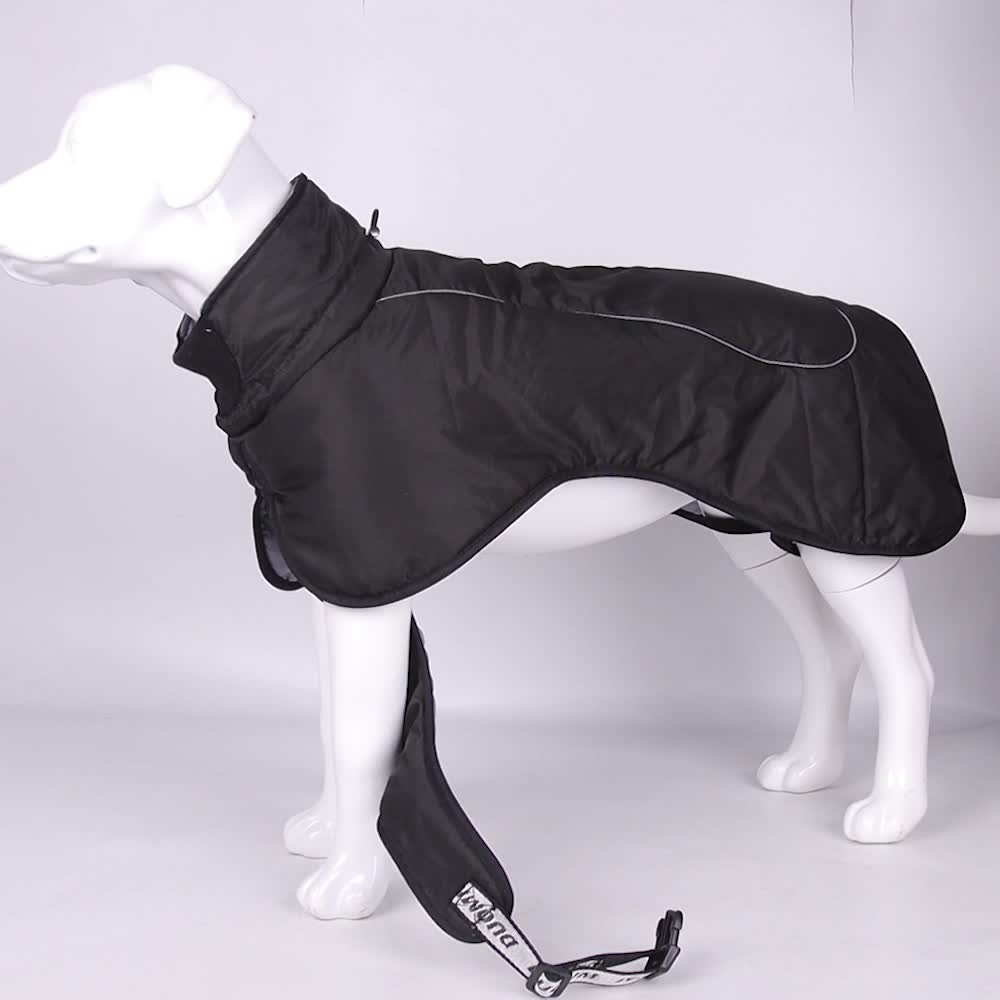 Winter Hundejacke mit Brustgeschirr - Warm & Wasserdicht