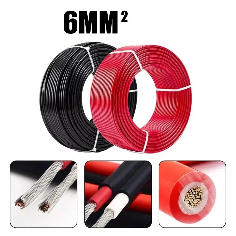 PowMr Solar-Kabel 6mm² 30m 10AWG Wasserdicht