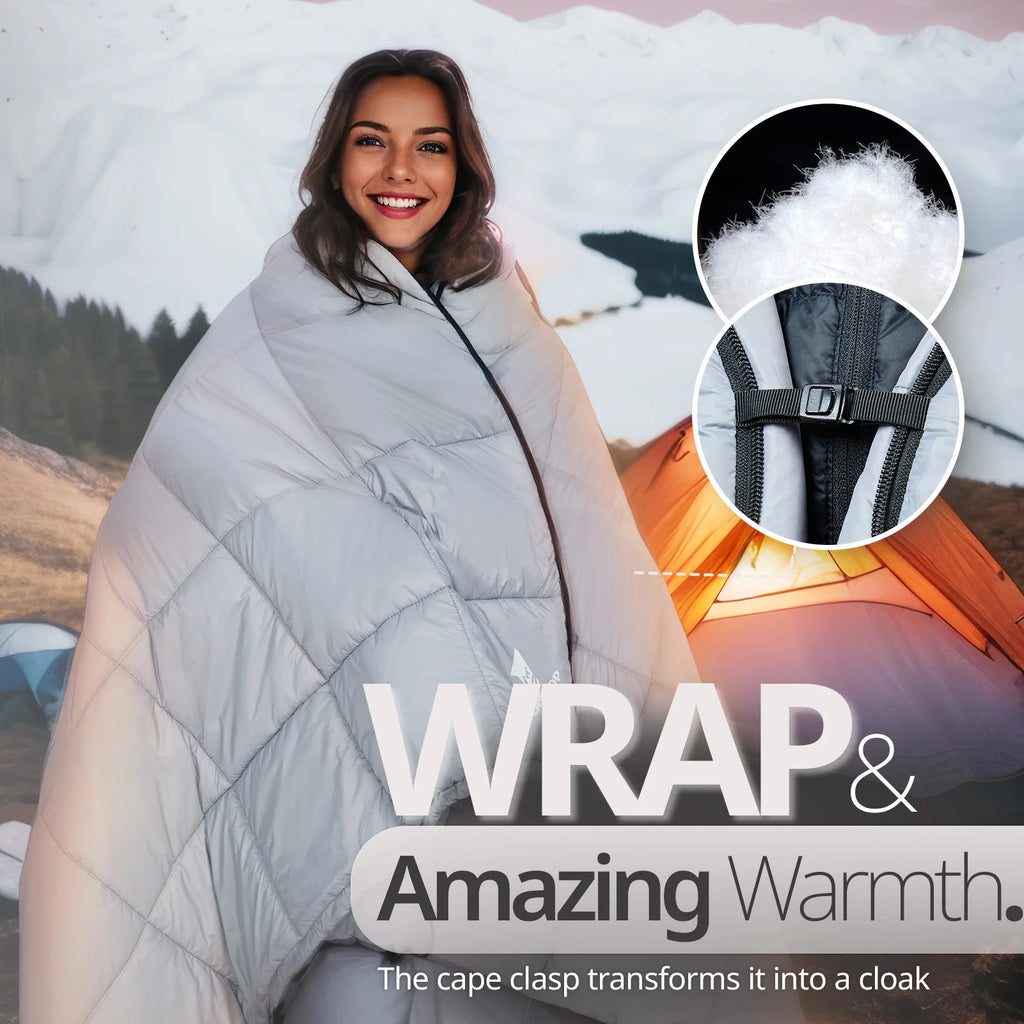 Camping Daunen-Schlafsack 210x140cm – Winter