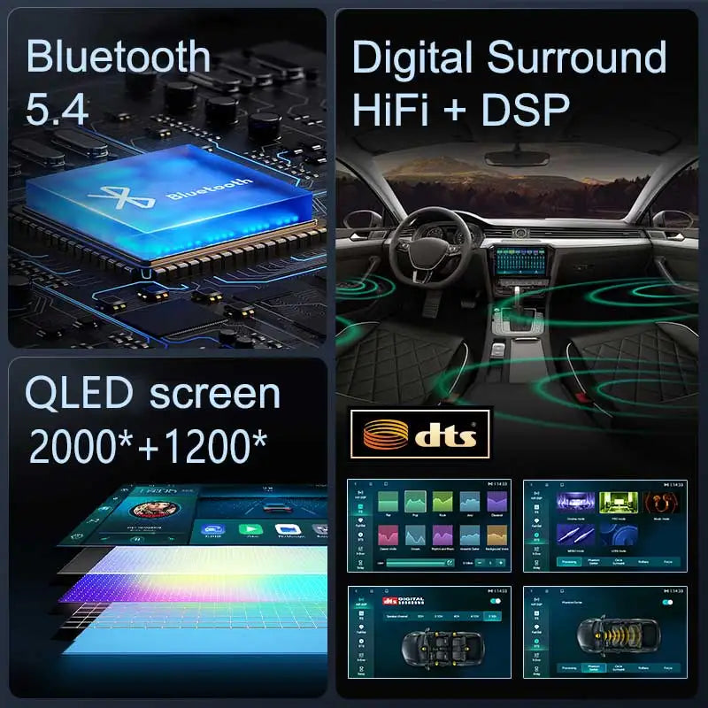 Android 15 Autoradio VW Passat B6/B7/B8 - CarPlay & DSP