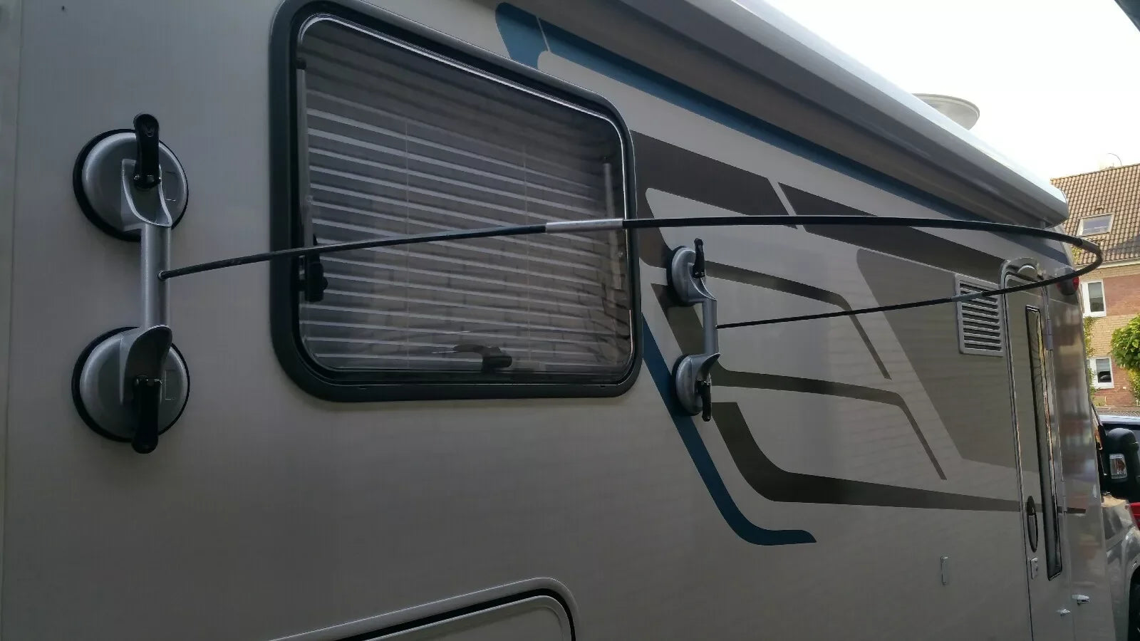 Wohnmobil Duschkabine Set - Mit Saugnäpfen & Vorhang