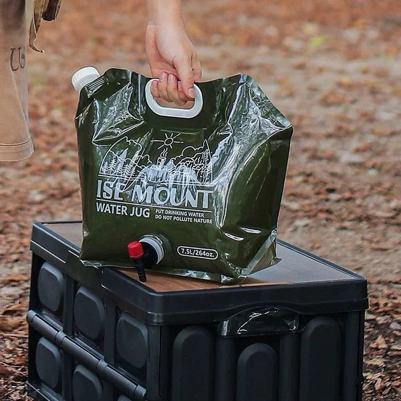 Wasserbeutel 7.5L faltbar – mit Hahn Camping