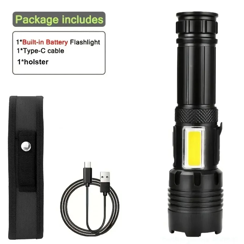 LED-Taschenlampe Aufladbar Taktisch Ultra Hell