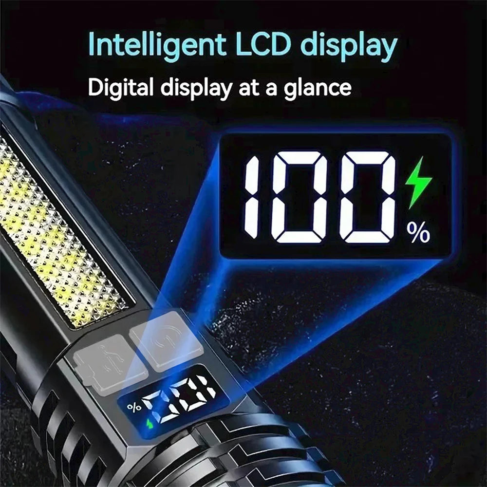 Hochleistungs LED Taschenlampe TYPE-C – COB wiederaufladbar